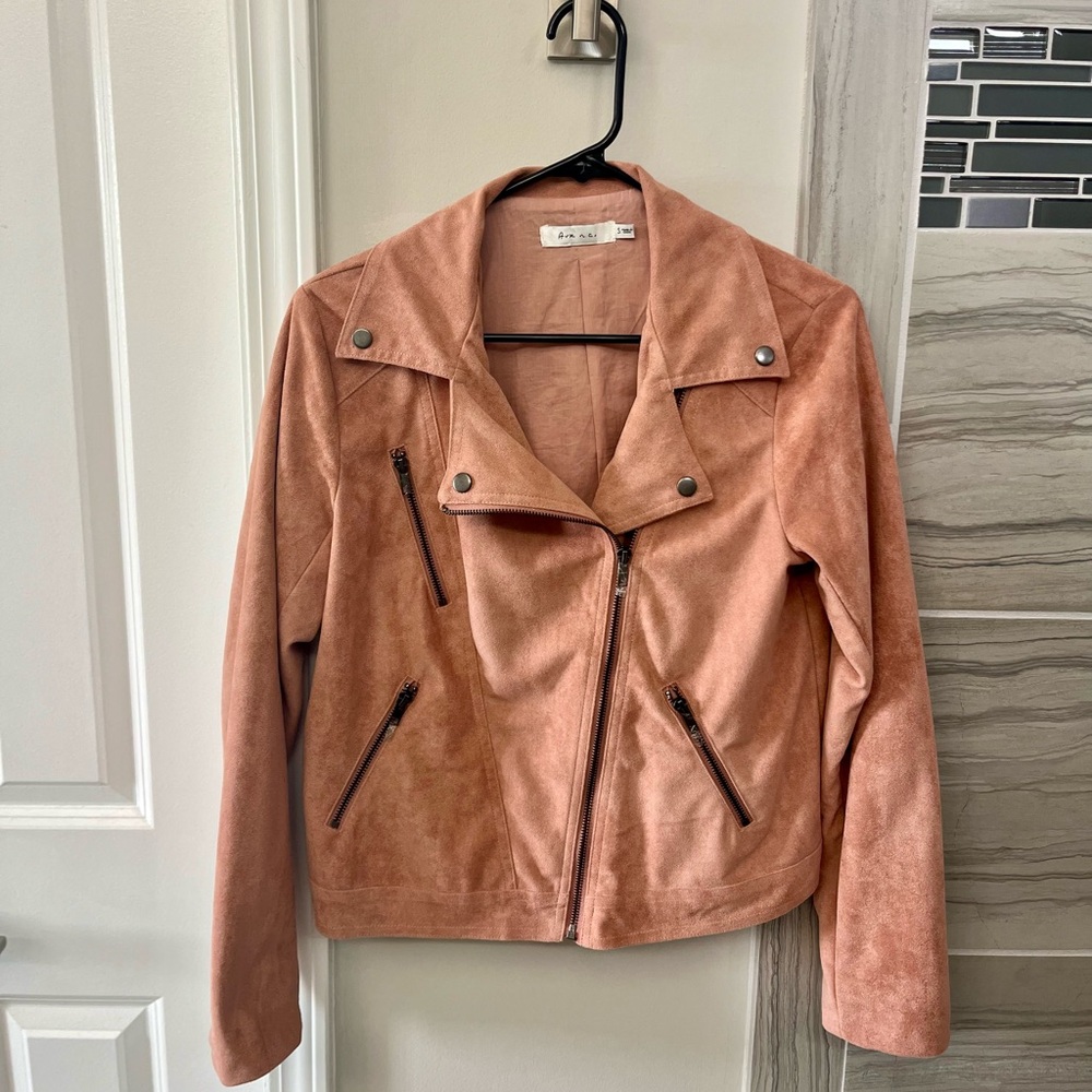 Ark & Co Blush [faux] Suede Jacket